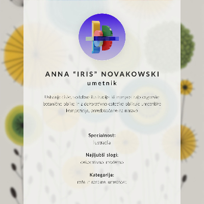 Poster Colorful abstract forms modern style