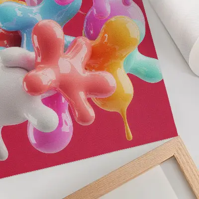 Poster colorful abstract forms in a modern style