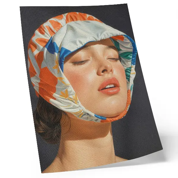 Headgear modern realism style with contrast coloring