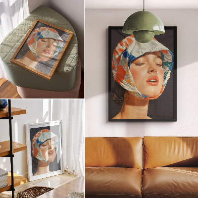 Poster Realism headgear contrast color modernity