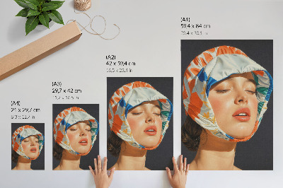 Poster Realism headgear contrast color modernity