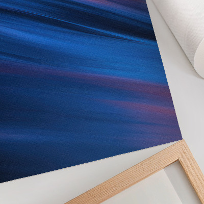 Poster Dynamic color bands in shades of blue