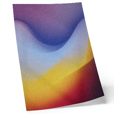 Art print waves of color with a modern aesthetic
