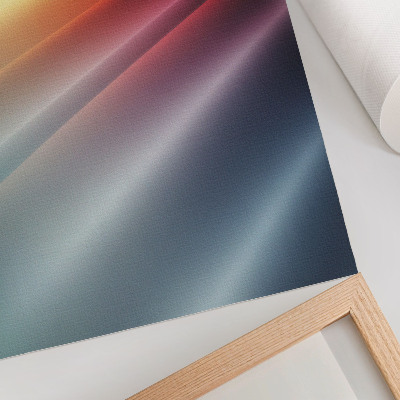 Premium wall art Colored stripes from yellow to navy blue