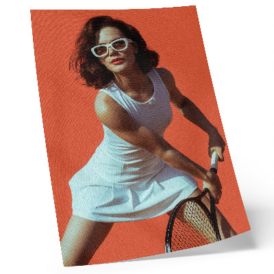 Art print A figure in motion against a live background