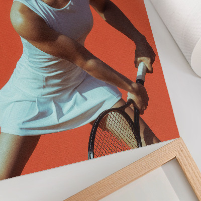 Art print A figure in motion against a live background