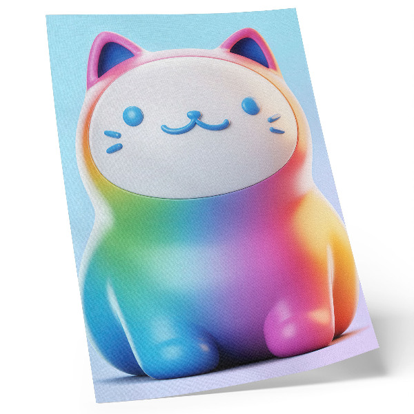 Premium wall art Rainbow cat modern gradient style