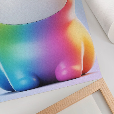 Premium wall art Rainbow cat modern gradient style