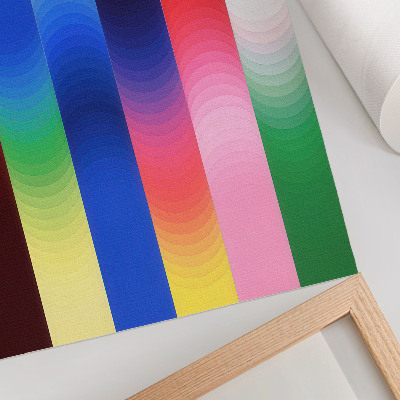 Decorative poster Colorful tonal stripes in a modern style