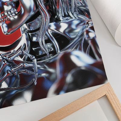 Premium wall art Futuristic character motif black red