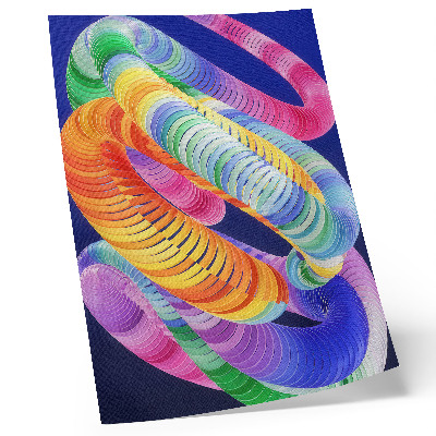 Premium wall art Colorful spirals in an abstract style