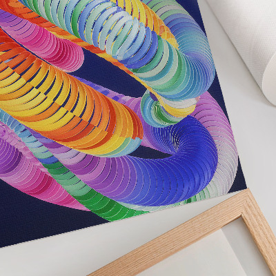 Premium wall art Colorful spirals in an abstract style