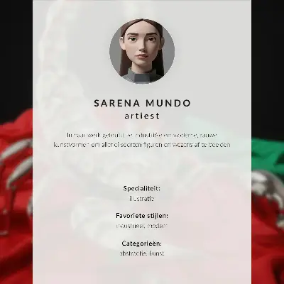 Poster with a futuristic style and expressive turquoise contrasts