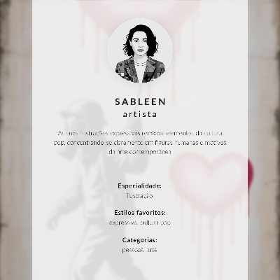 Art print Intense colors lips contrast dynamic style
