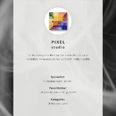 Premium wall art colorful portrait with abstract shapes and intense colors