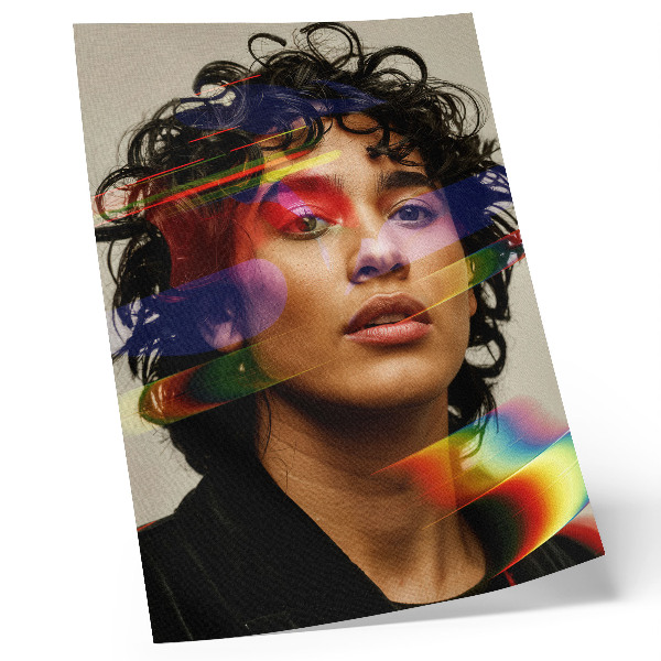 Decorative poster Colorful accents, intense modernity, dynamics