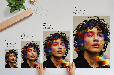 Decorative poster Colorful accents, intense modernity, dynamics