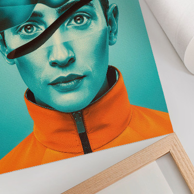 Poster Contrasting colors, surrealism, dynamic forms