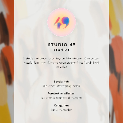 Poster Modern face in a mask glazed face red.
