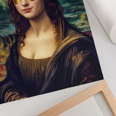 Art print modern style gold overlays in a traditional design