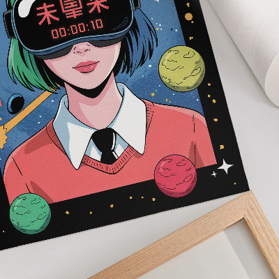 Premium wall art Modern space VR woman theme