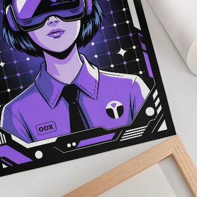 Decorative poster Future Technology Purple Dynamic Theme