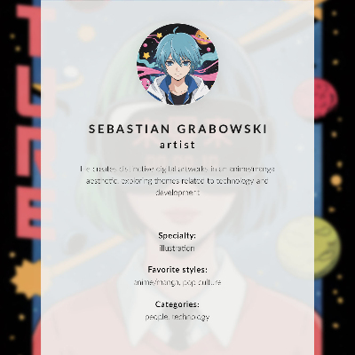 Poster A modern character in VR glasses