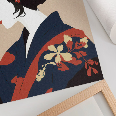 Poster Stylish woman in traditional attire