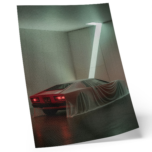 Decorative poster Classic car light minimalism elegance