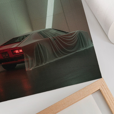Decorative poster Classic car light minimalism elegance