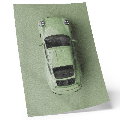 Poster A modern car in a shade of green
