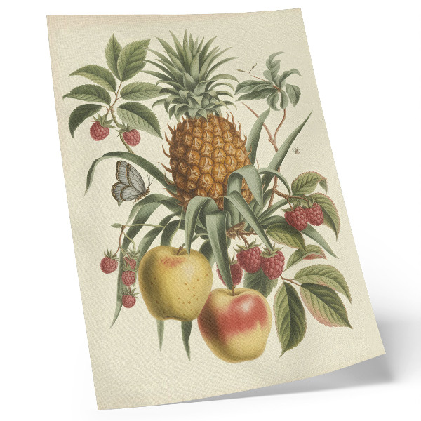 Art print Classic style fruits leaves nature harmony
