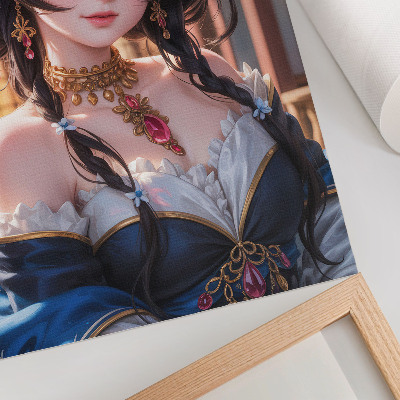 Premium wall art Fantasy portrait of a woman with jewelry