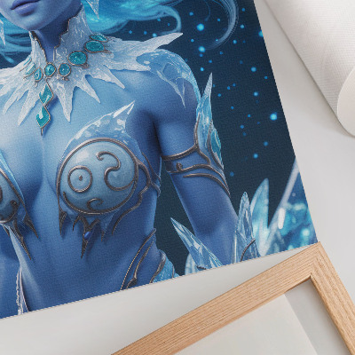 Poster Fantastic atmosphere, magical figure, ice crystals