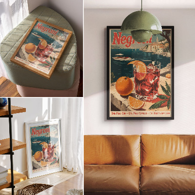 Poster Intense colors, holiday atmosphere, sea, orange