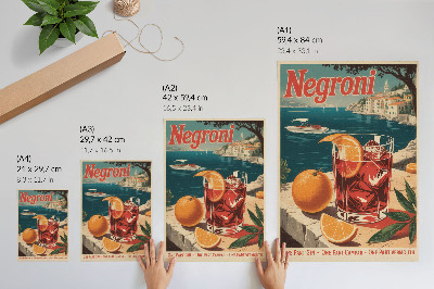 Poster Intense colors, holiday atmosphere, sea, orange