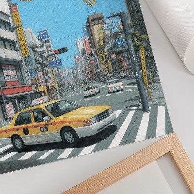Decorative poster Urban surrealism fish modern street