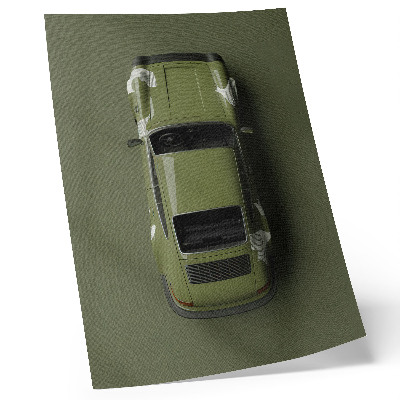 Poster Elegant green car minimalism simplicity