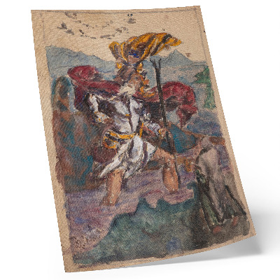 Art print Study after Durer: Saint Christopher II by Albrecht Durer