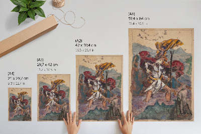 Art print Study after Durer: Saint Christopher II by Albrecht Durer