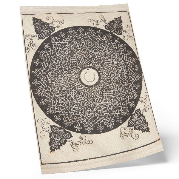 Premium wall art Knob with a white medallion by Albrecht Dürer