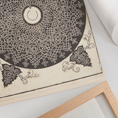 Premium wall art Knob with a white medallion by Albrecht Dürer