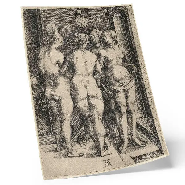 Four Naked Women by Albrecht Dürer decorative poster