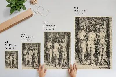 Four Naked Women by Albrecht Dürer decorative poster