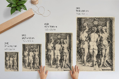 Decorative poster Four Naked Women by Albrecht Dürer