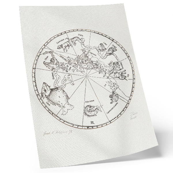 Poster Southern Hemisphere of the Celestial Globe (1515) by Albrecht Dürer