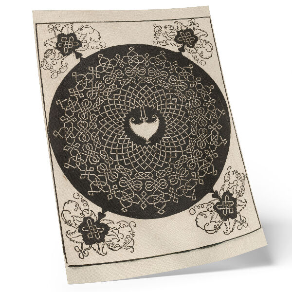 Decorative poster The first knot with a heart-shaped shield (ca. 1506) by Albrecht Dürer