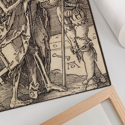 Art print Death and Lansquenet (1510) by Albrecht Dürer