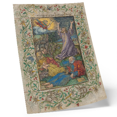 Decorative poster Christ on the Mount of Olives (1508 and 1580s) by Albrecht Dürer and Georg Mack the Elder