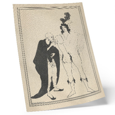 Premium wall art featuring The Herald's Examination Based on Aristophanes' Lysistrata by Aubrey Beardsley